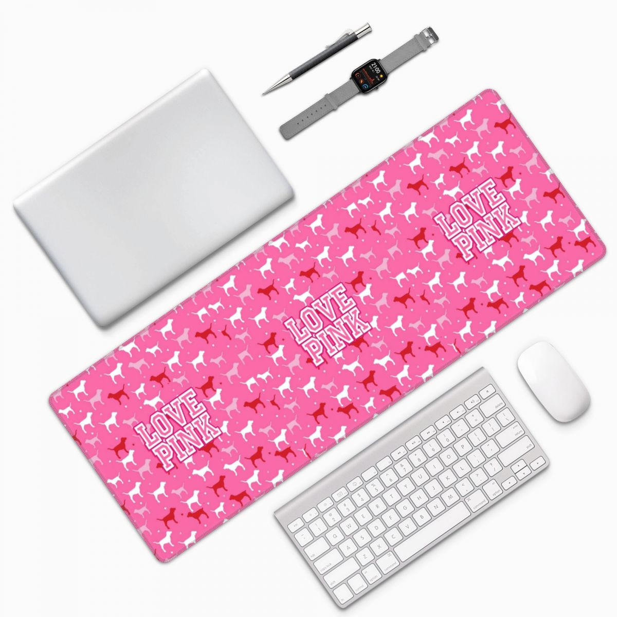 ラブピンク大型マウスパッド コンピューターキーボードマウスマ - Pc Gaming Pink のレビューと価格